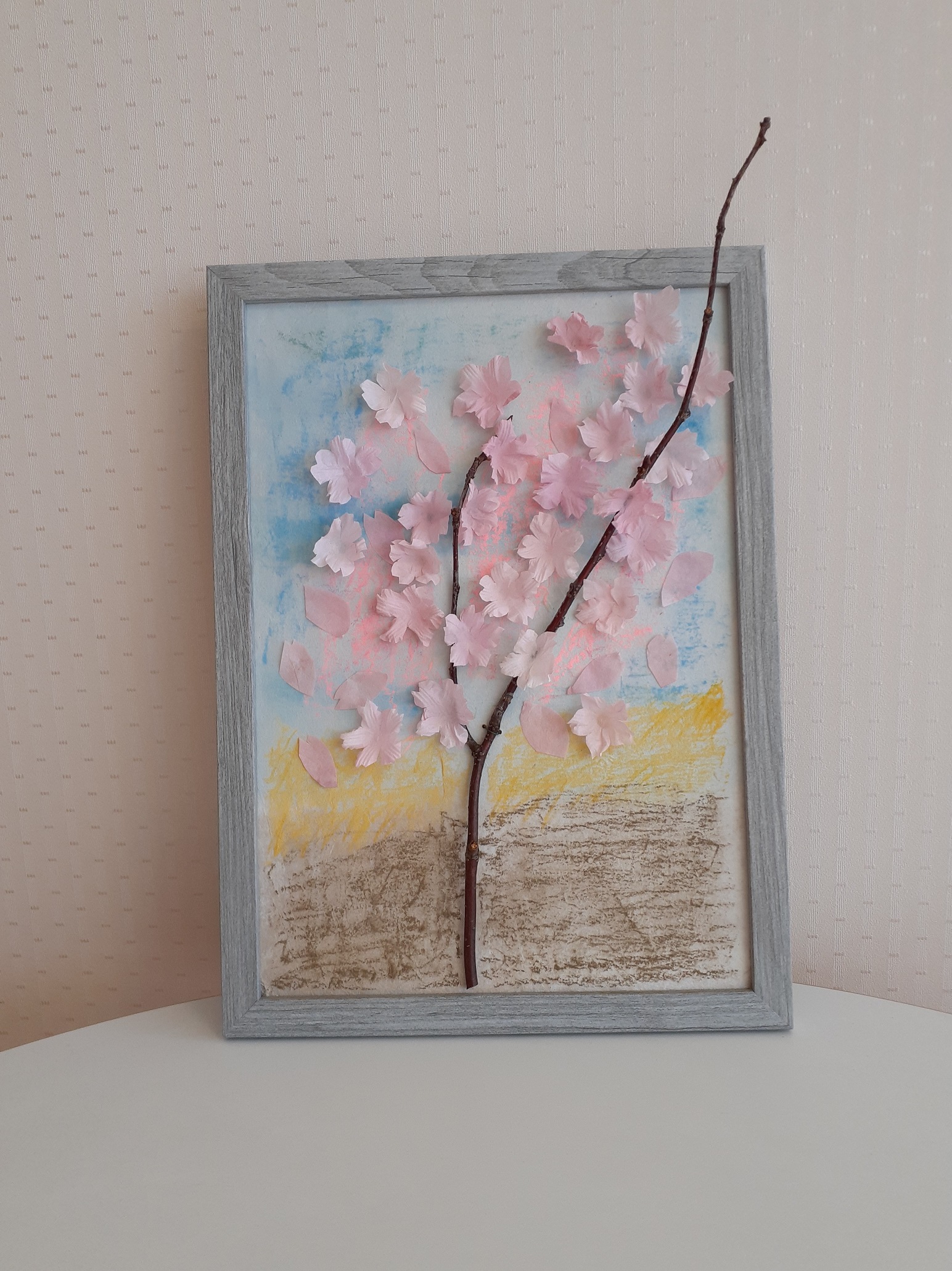 大竹和紙で桜を咲かそう関連画像